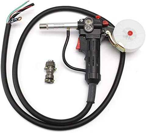 ZHUOTOP MIG Spool Gun Push Pull Feeder Aluminum Welding Torch Compatible with Miller 200A with 2 Meters Wire Cable