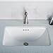 KRAUS Elavo 21-inch Rectangular Undermount White Porcelain Ceramic Bathroom Sink with Overflow, KCU-241