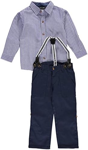 City Ink Little Boys' Toddler "Westhampton" 2-Piece Outfit - blue/navy, 2t