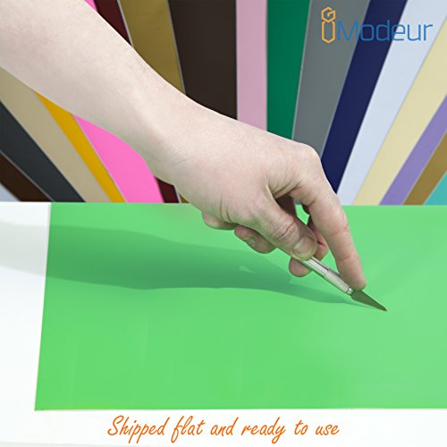 Permanent Adhesive Backed Crafting Vinyl Sheets 12'x12'-40 Sheets Assorted Colors (Glossy,Matte,Metallic and Brushed Metallic) for Cricut,Silhouette Cameo,Craft Cutters,Printers,Letters,Car Decals