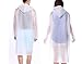 Ecurfu Rain Poncho Reusable, 2 Pack Adults Emergency Raincoat Rain Gear with Hoods and Sleeves for Camping, Hiking, Travel