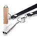 COMUSTER 2pcs Double Tubes Emergency Whistles High Pitch Hiking Camping Survival Aluminum Whistle with Lanyard and Keychain Outdoor Camping Hiking (Gold+Silver)
