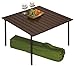 Table in a Bag A2716 Low Aluminum Portable Table with Carrying Bag, Brown