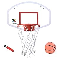 ☀ Dergo ☀Mini Basketball Hoop Over-The-Door Basketball Backboard Indoor Outdoor Sports