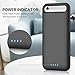 Battery Case for iPhone 6s/6 6000mAh, iPosible Upgraded Portable Rechargeable Charging Case Extended Battery Pack for Apple iPhone 6s/6 (4.7 inch) Protective Backup Cover Charger Case Power Bank-Black