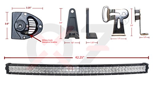 OZ-USA Curved 4D 240w 40 inch Light bar spot Flood Combo Phillips LED Off Road 4x4 4wd Race Truck
