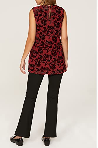 MARINA MOSCONE COLLECTIVE RTR DESIGN COLLECTIVE RED PRINTED TOP, RED, 6