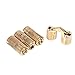 Zerodis 4pcs/Pack Brass Hidden Concealed Hinge Invisible Barrel Hinge for DIY Jewelry Box Hand Craft Gold(10mm)