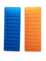 Orange/Blue Tube Rack Double Panel 60 Positions