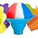 Leak Proof & Drip Catching, Super Cute Reusable 4oz Flower Snow Cone Cups 100 Pk, Colorful Easy Grip Bowls Perfect for Birthday Party, Summer Cookout, Shaved Ice, Snack, Ice Cream, Standalone Design