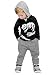 Little Boys Toddler Outfit Hooded Dinasour Sweatshirt and Pants 2Pcs Clothing Sets