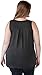 Disney Womens Plus Size Tank Mickey Mouse Sleeveless (Charcoal, 1X)
