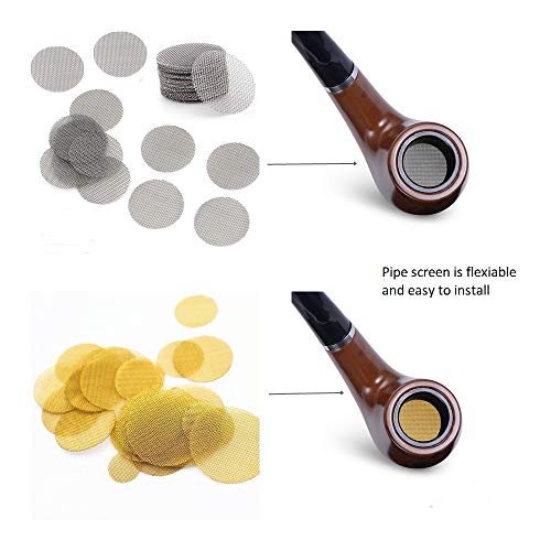 200 pcs Tobacco Pipe Screens 3/4 inch 100pcs Brass Pipe Screens and