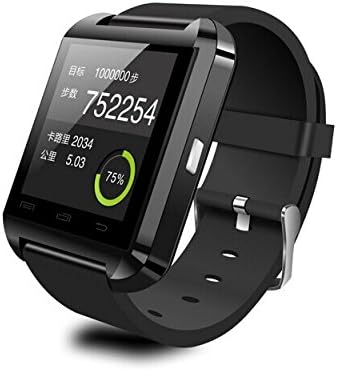 2014 Luxury Bluetooth Smart Watch Wrist Wrap Watch Phone for IOS Apple iphone 4/4S/5/5C/5S Android Samsung S2/S3/S4/S5/Note 2/Note 3 HTC... (Black)
