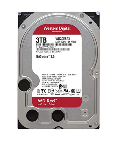 WD Red interne NAS-Festplatte 3 TB (3,5 Zoll, NAS Festplatte, 5400 U/min, SATA 6 Gbit/s, NASware-Technologie, 256 MB… - Image 3