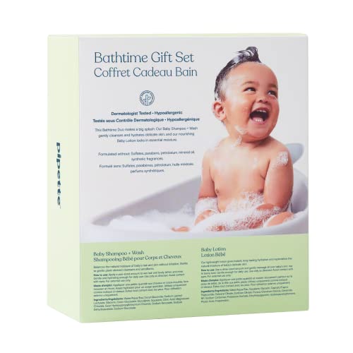 Pipette Bathtime Duo Kit, Fragrance Free Wash TearFree and