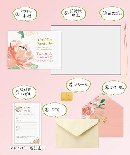 新作製品 世界最高品質人気 B07gscdscw 10枚 正規品送料無料 名入れ 手作りキット 食品 飲料 お酒 セット セット 名入れ 結婚式 100 品質保証 激安超特価 ペールピンクエレガンス 招待状 のし 冠婚葬祭用品