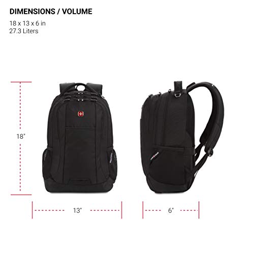SwissGear Cecil 5505 Laptop Backpack, Black, 18Inch Pricepulse