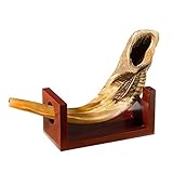 Holy Land Gifts Shofar-Holder-Wood for Size B & Up