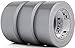 New: Heavy Duty Silver Duct Tape - 3 Roll Multi Pack Industrial Lot – 30 Yards x 2 inch Wide – Large Bulk Value Pack of Grey Original Extra Strength, No Residue, All Weather, Tear by Hand