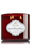 Bath & Body Works 3 Wick Candle 14.5 Oz White Barn Japanese Cherry Blossom