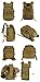 HUNTVP 40L Military Tactical Backpack MOLLE Assault Daypack Rucksack WR (Dark Brown)