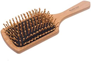 Scarlet Line Yellow Wood Premium Collection Paddle Hair Brush Spb047