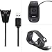 Zaracle Charging Docks Stand Charger Cable Cradle Clip for TomTom Spark Cardio / TomTom Spark Cardio + Music / Spark 3 Cardio GPS Fitness Watch