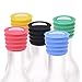 KLOUD City Pack of 15 in 5 Assorted Colors Food Grade Wine Champagne Beer Glass Bottle Caps, Stoppers - Keeps Your Liquor Fresh