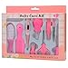 Baby Health Care Kit (Boy & Girl) Deluxe Nail Clipper, Nail File, Scissors, Tweezers, Nasal Aspirator, Dropper Feeding, Digital Thermometer, Comb, Hair Scrubber, Fingertip Toothbrush (10 Pcs) - Pink