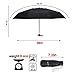 Fidus Upgraded Mini Travel Sun&Rain Windproof Umbrella - Lightweight Folding Compact Portable Parasol Outdoor Umbrellas for Men Women Kids-Black