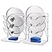 2 Pack - Simple Trending Wall Door Mount Pot Lid Organizer Rack Holder, Kitchen Storage and Cabinet Organizer, Chrome