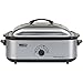 NESCO 481825PR, Roaster Oven with Porcelain Cookwell, Stainless Steel, 18 quart, 1425 watts