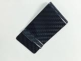 MGCFTan Carbon Fiber Glossy Money Clip Credit Card Business Card Holder 1 Plates