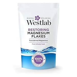 Westlab Magnesium Flakes | RESTORING Magnesium Chloride Bath Flakes | 1kg Resealable Pouch