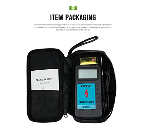 Digital Electrical Fence Tester High Voltage 300-9900V Gardening Tools