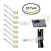Coopache Adhesive Cable Wire Holder Clips and Zip Tie Mount for Wires Lights and Festive Ornaments(20 Pieces)