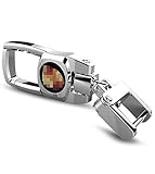 Feeke Car Keychain for Porsche Flip Heavy Duty Key Chain for Women Men