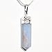 Zenergy Gems CHARGED Faceted Angelite Crystal Perfect Pendant™ + 20