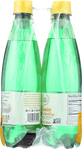 WHOLE FOODS MARKET, ORGANIC ITALIAN LEMON SPARKLING MINERAL WATER 6 PACK, 16.9 FL OZ