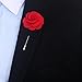 YuanKanJu The Ideal Company Men's Flower Cotton Lapel Pin One Size Red