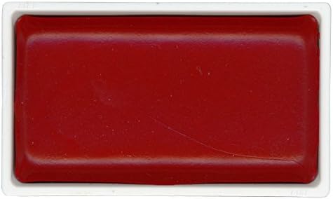 KitAbility Gansai Tambi Watercolor Paint Pan Carmine Red Number 35 Single Solid Color fits in 12 18 24 and 36 Trays Japanese Traditional Solid Water Color