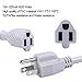 10 Pack 1ft 16AWG 13A Power Extension Cord 3 Prong,Power Strip Outlet Saver,Nema5-15p To Nema 5-15R Power cord,Male Plug To Female Connector,UL Listed Power Extension Cable Yodotek (Grey)…
