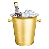 Champagne Bucket with Carry Handles Gold Plated