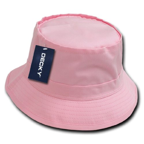 Decky Inc UniSex Fishermans Bucket Summer Cotton Hats 450 Pink L/XL