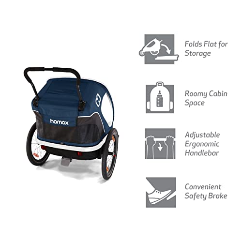 Hamax Outback One Seat Reclining MultiSport Child Bike Trailer
