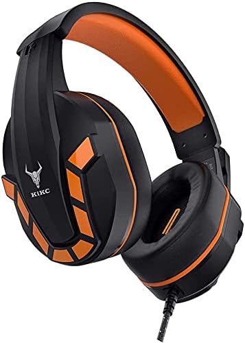 Rimila Stereo Gaming Headset for PS4, PC, Xbox One Controller, Noise Cancelling Over Ear Headphones with Mic, Bass Surround, Soft Memory Earmuffs for Laptop Mac Switch Games