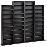 Prepac Quad Width Wall Storage Cabinet, Black