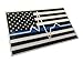 Thin White EMS EMT Paramedic Blue Line Reflective 3.75 X 2.25 Decal EKG Sticker United States Us Flag Tactical Police Law Enforcement