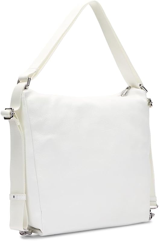 Cuero bolso bandolera bolso de hombro Mellow Leather Shoulderbag Blanc blanco